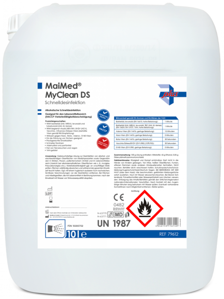 MyClean DS Schnelldesinfektion neutral, 10 l